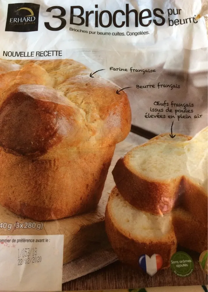3 brioches pur beurre
