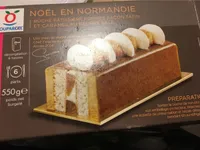 Buche patissiere pommes facon tatin et caramel beurre sale