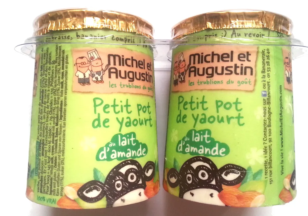 Petit pot de yaourt au lait d'amande