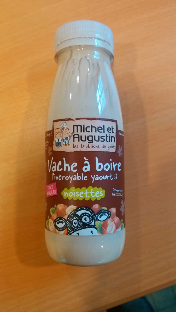 Vache à boire l'incroyable yaourt, noisettes