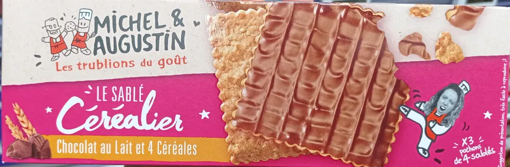 Sablés chocolat au lait et 4 céréales