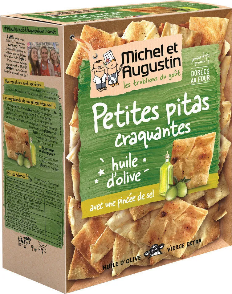 Pitas craquantes à huile d'olive et pointe de sel
