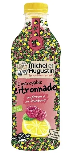 Citronnade aux citrons et aux framboises