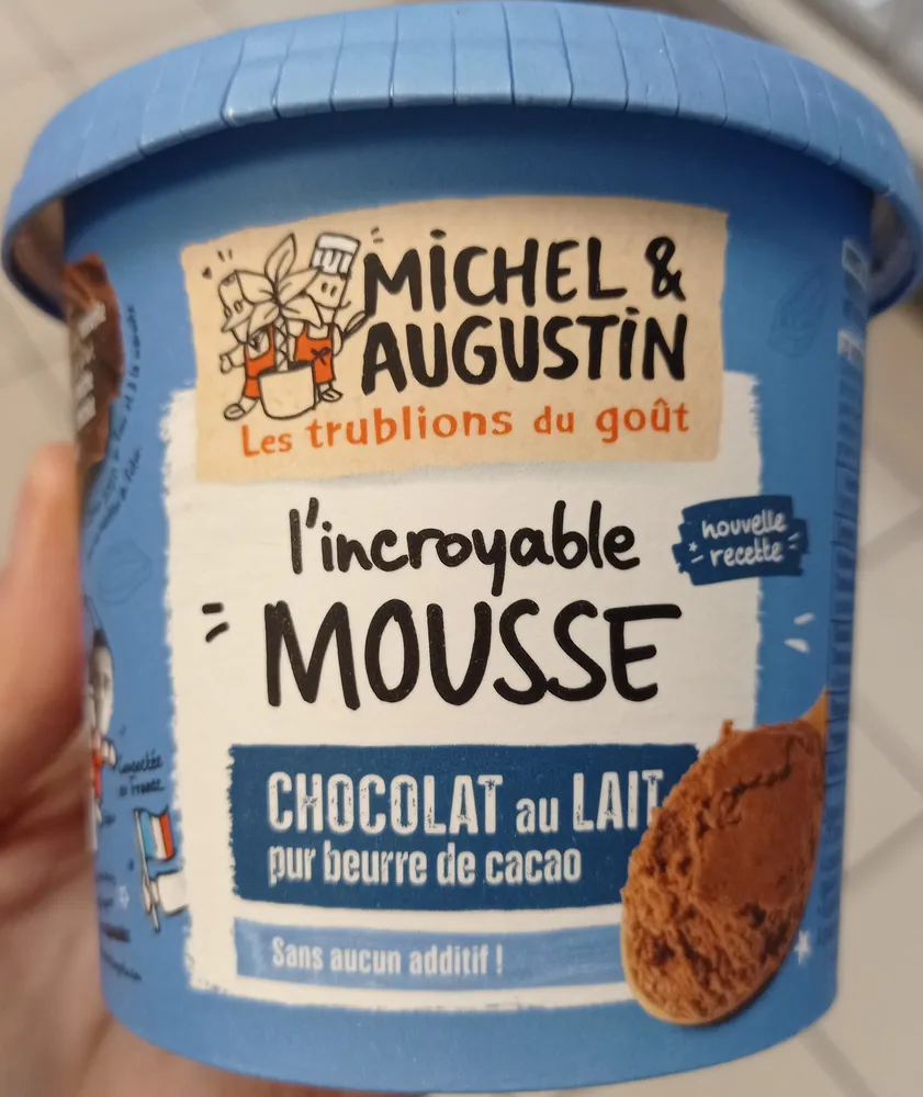 L'Incroyable Mousse, chocolat au lait
