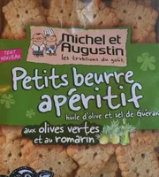 Petits Beurre Apéritif Huile d'Olive et Sel de Guérande, aux Olives Vertes et au Romarin