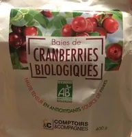Baies de cranberries biologiques infusées au jus de pomme