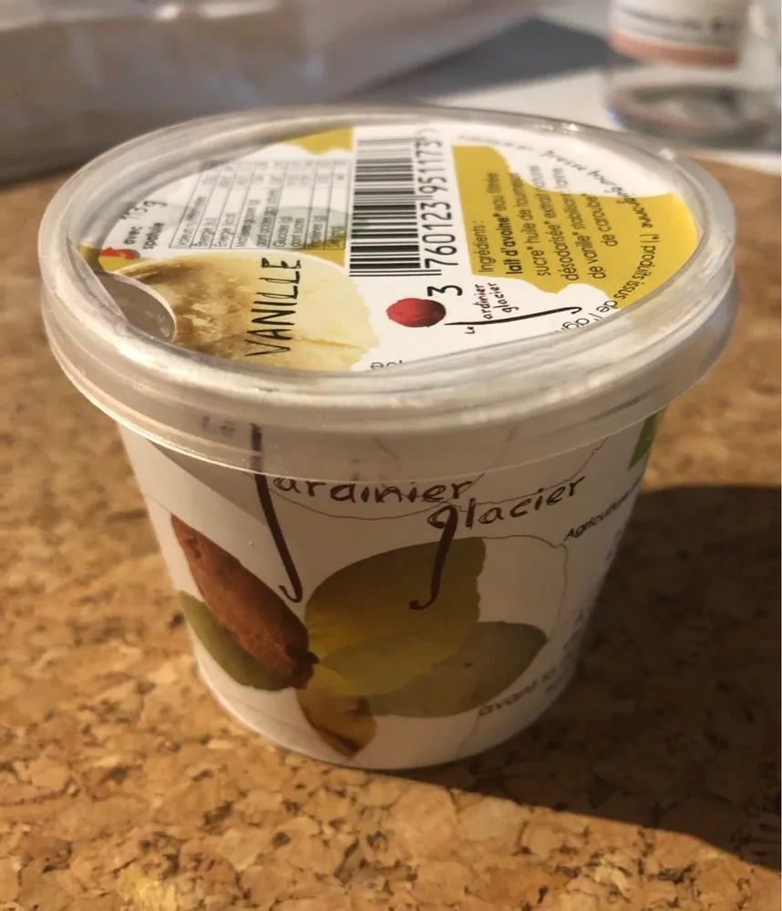 Glace lait d'avoine vanille