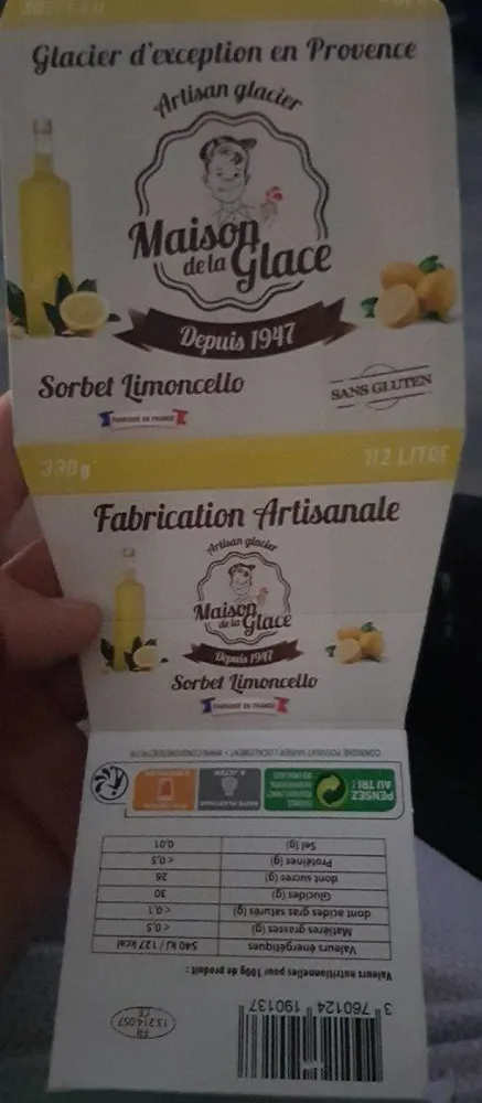 Sorbet limoncello