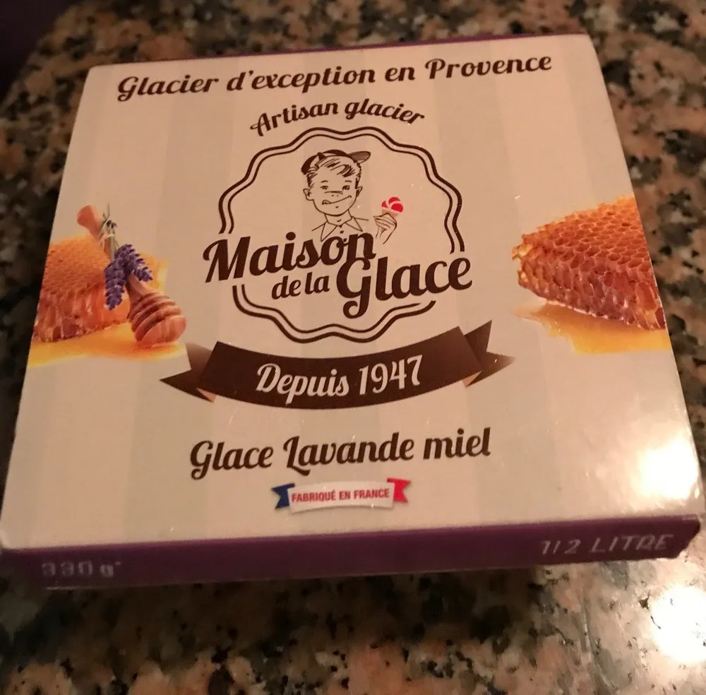 Glace artisanale lavande