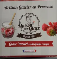 Glace Yaourt coulis fruits rouges