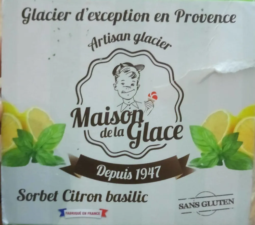 Sorbet citron basilic