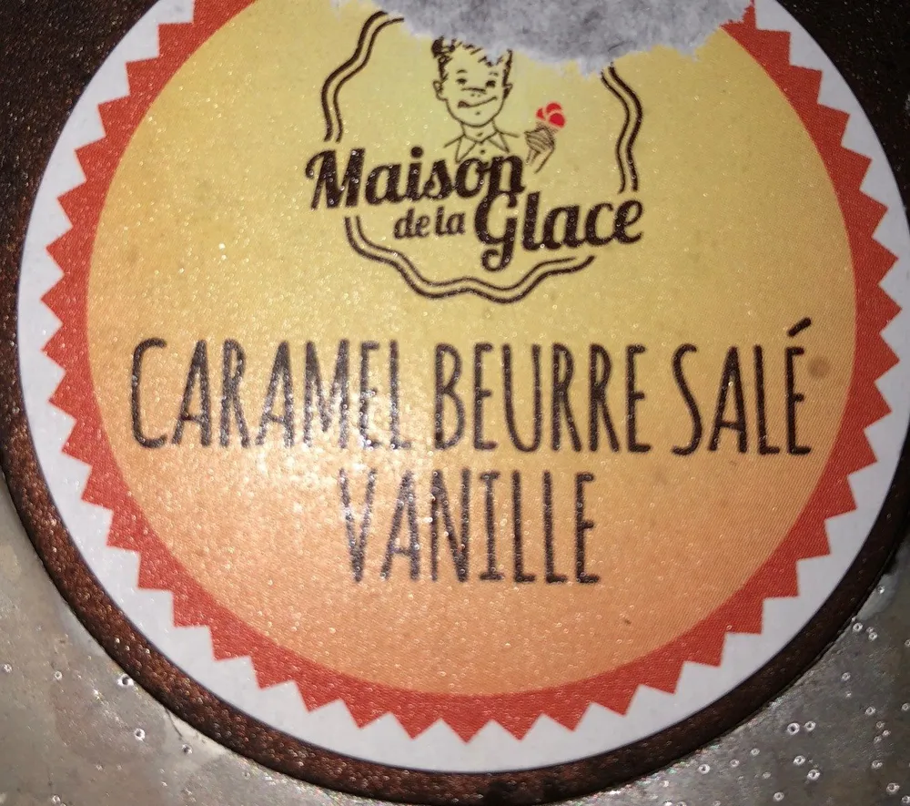 Bûche glace caramel  beurre salé