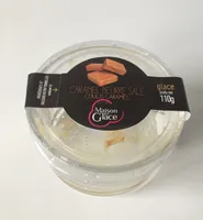 Glace caramel beurre salé coulis caramel
