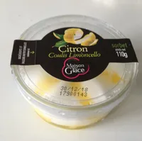 Sorbet citron coulis limocello