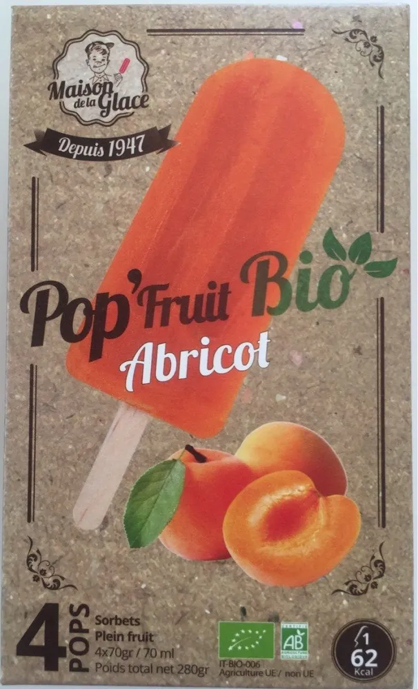 Pop'fruit bio Abricot