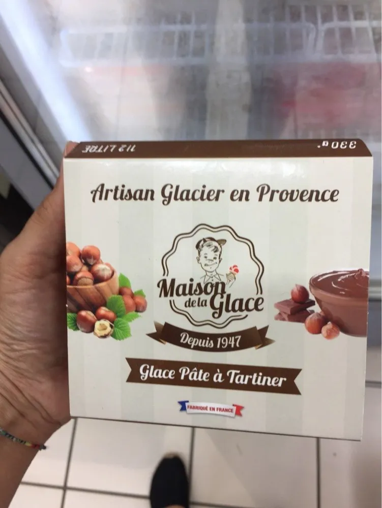 Glace pate a tartiner
