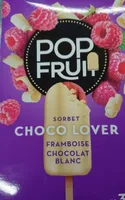 Pop fruit Choco Lover Framboise Chocolat Blanc