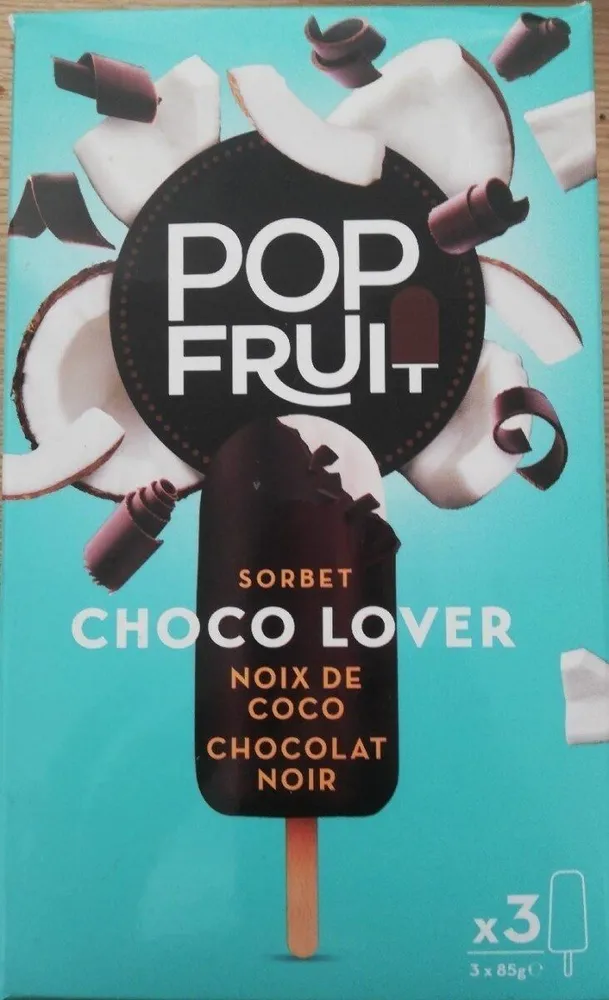 Pop fruit choco lover noix de coco chocolat noir