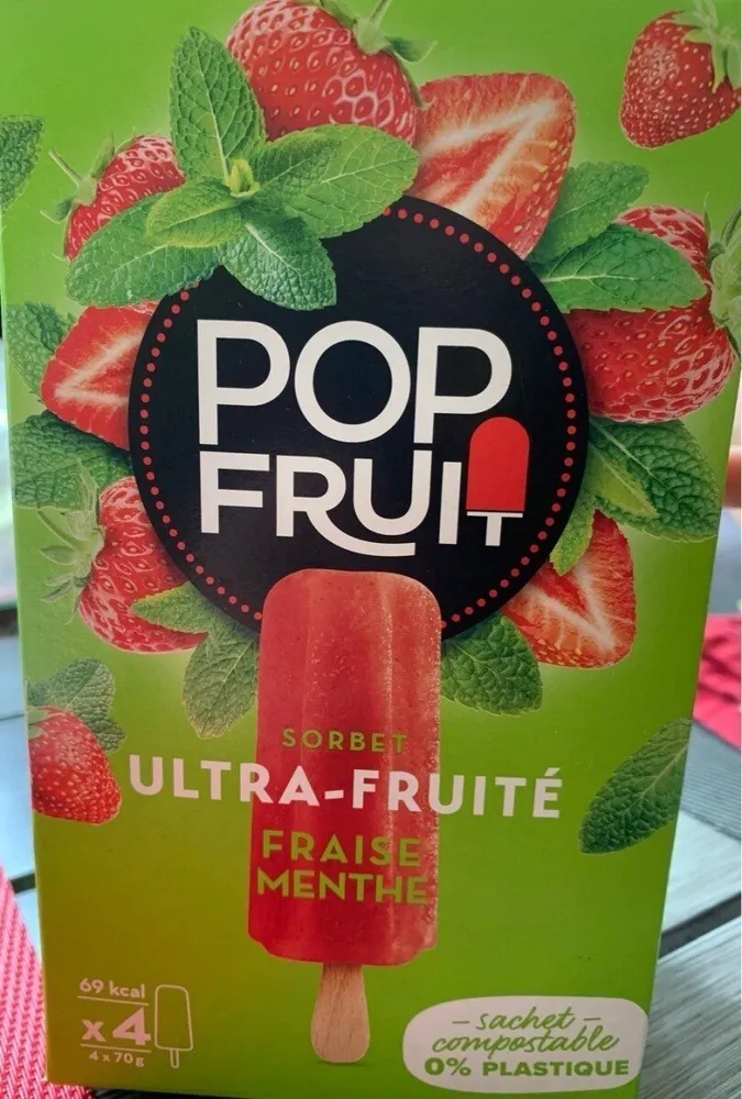sorbet fraise menthe