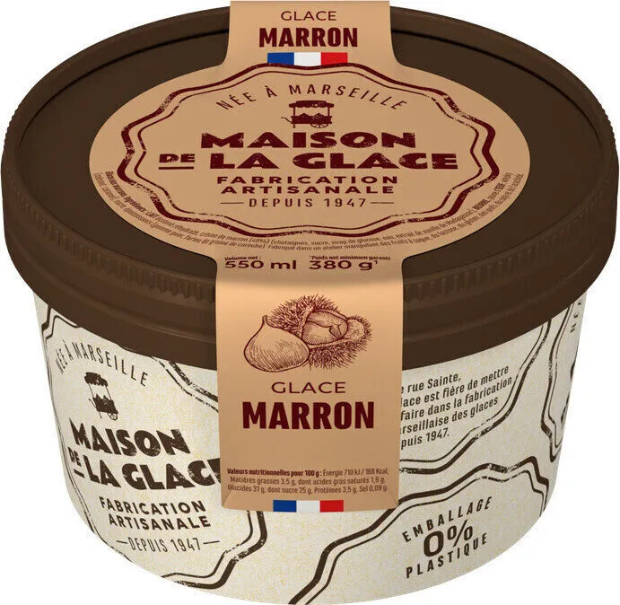 Glace marron