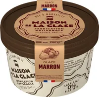 Glace marron