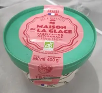 Sorbet Fraise maison de la glace