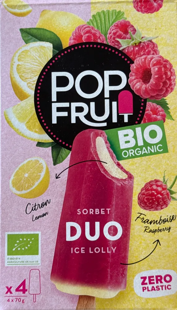 Sorbet Duo Lollie Framboise citron