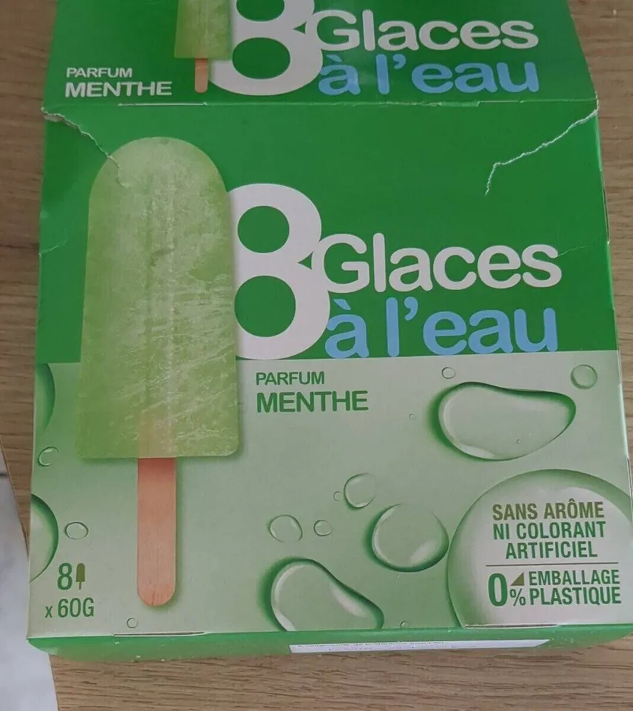 Glaces à l'eau