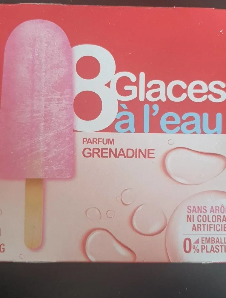 Glace à l'eau grenadine