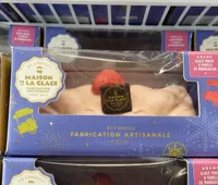 Bûche glacée vanille fraise