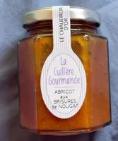 confiture d’abricot aux brisures de nougat