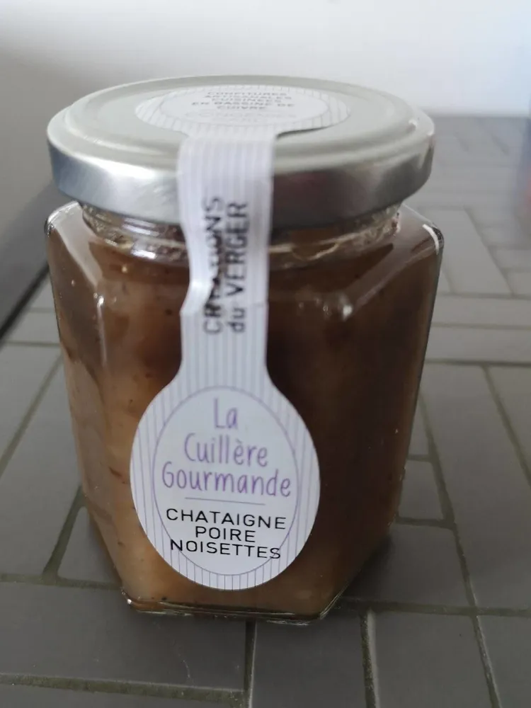 Confiture châtaigne poire noisette