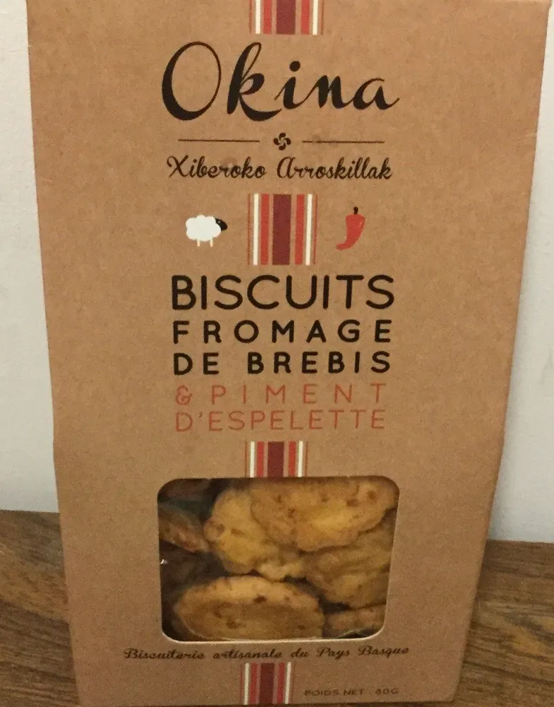 Biscuits fromage de brebis  et piment d'Espelette