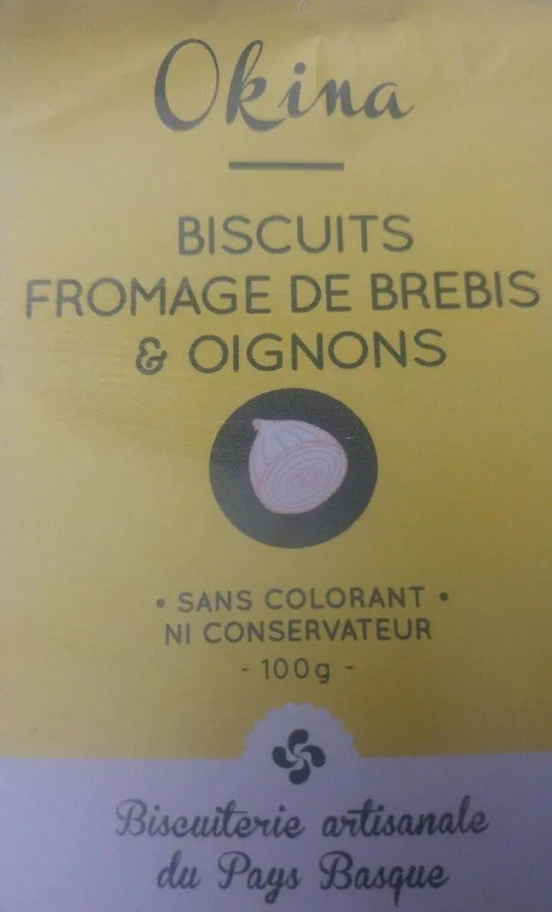 Biscuit fromage de brebis et oignons