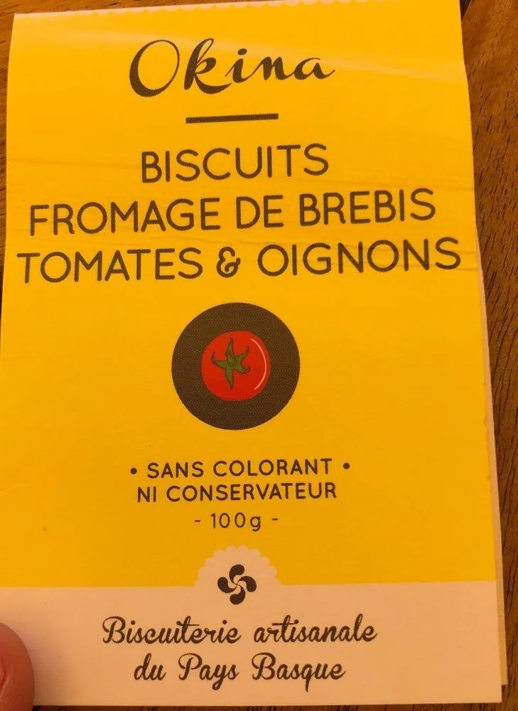 Biscuits fromage de brebis tomates & oignons