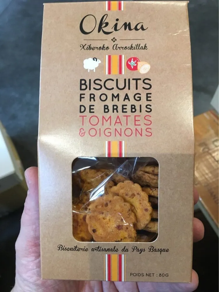 Biscuits brebis tomates oignons