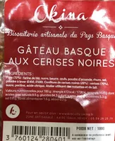 Gateau basque aux cerises noires