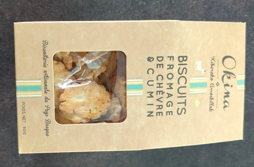 Biscuits fromage de chèvre et cumin