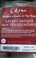 Gâteau basque aux cerises noires