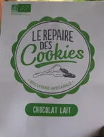 Chocolat lait repaire des cookies