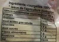 Courgettes rondelles surgelées