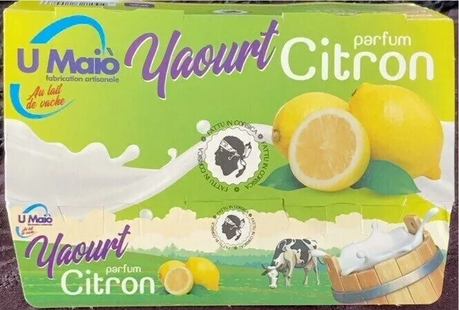 Yaourt parfum citron