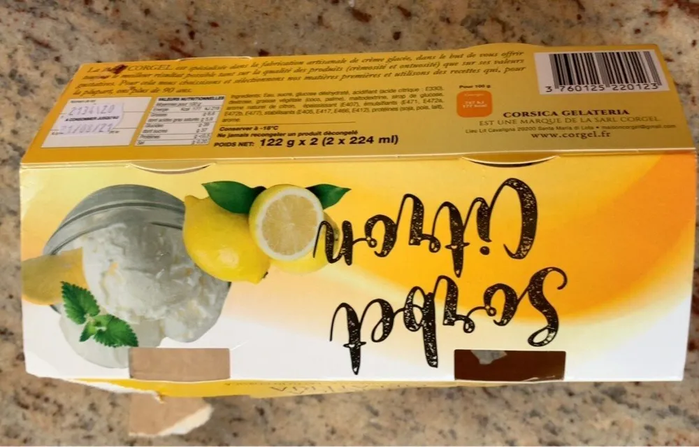 Sorbet citron