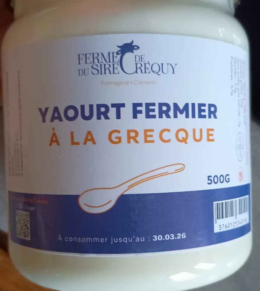 Yaourt fermier à la grecque