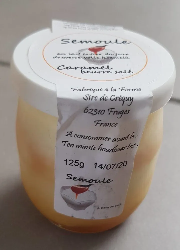 Semoule caramel beurre salé