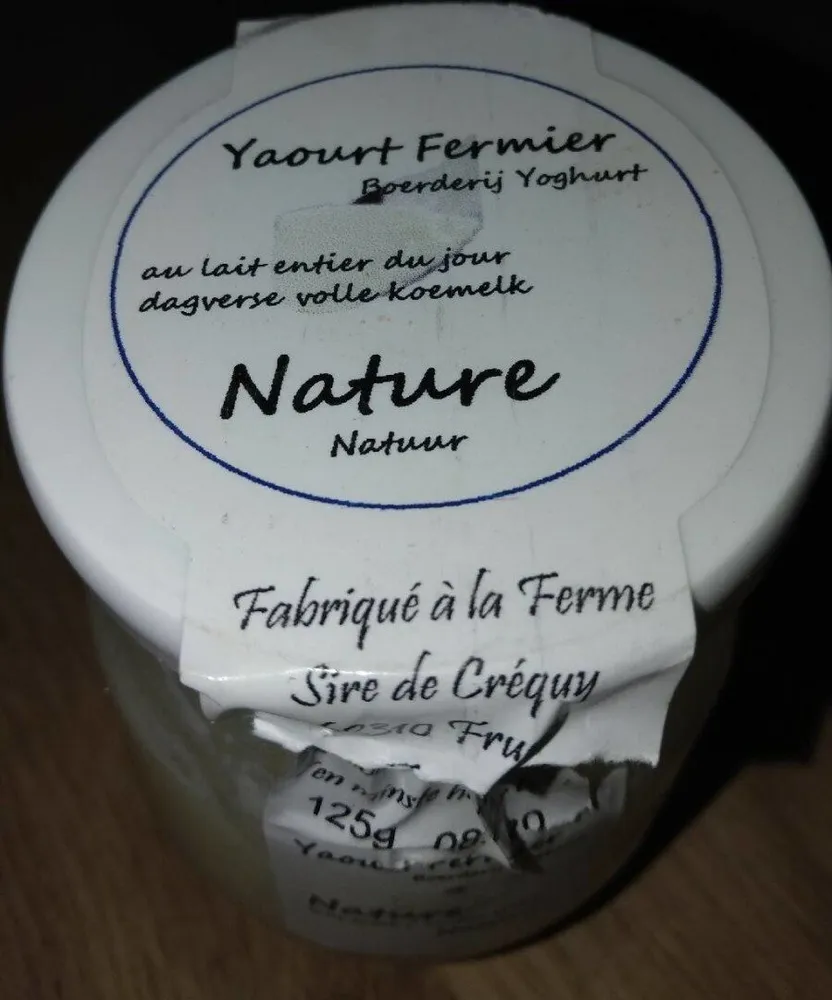 Yaourt fermier