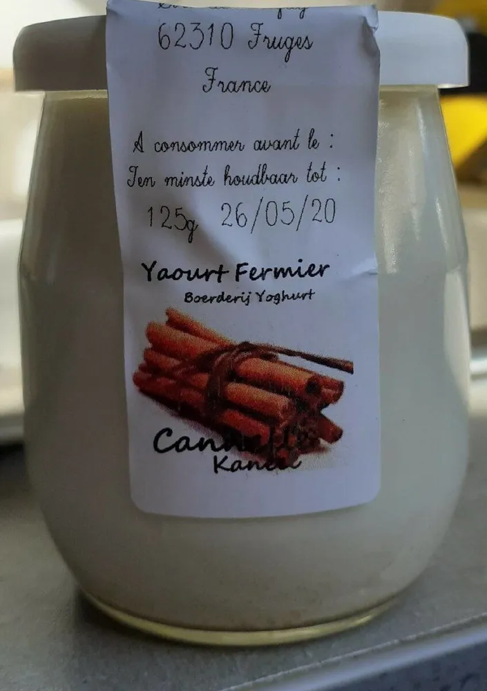 Yaourt fermier - cannelle