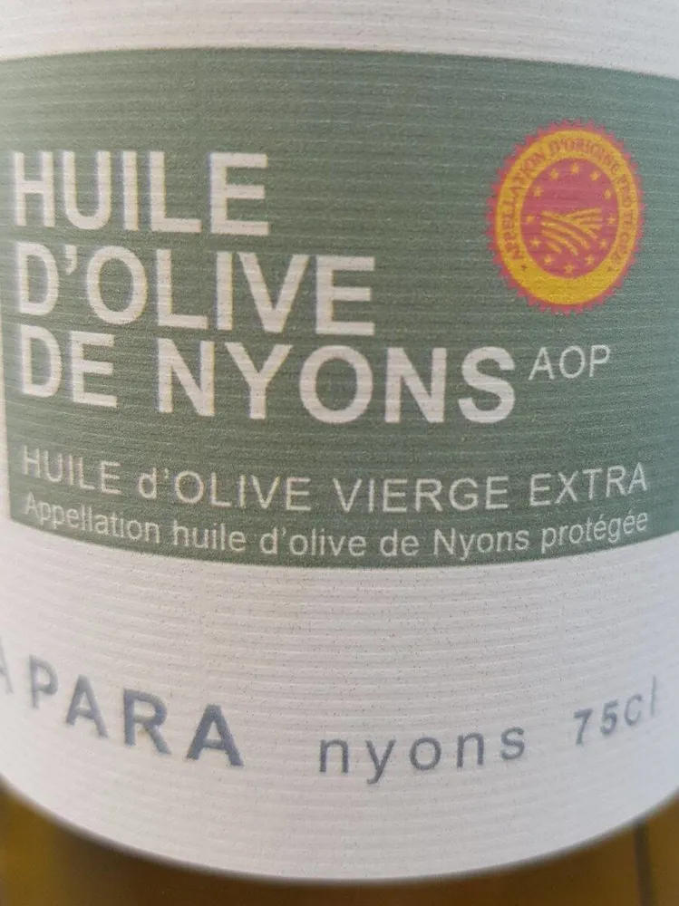 Huile d'olives de Nyons