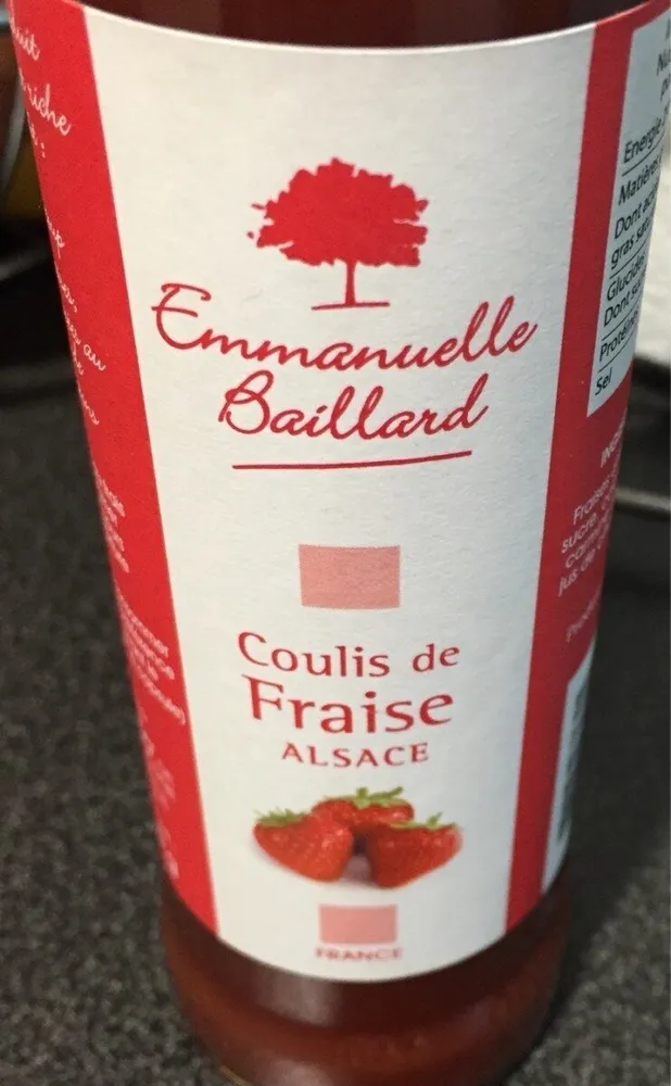 Coulis de fraise Alsace