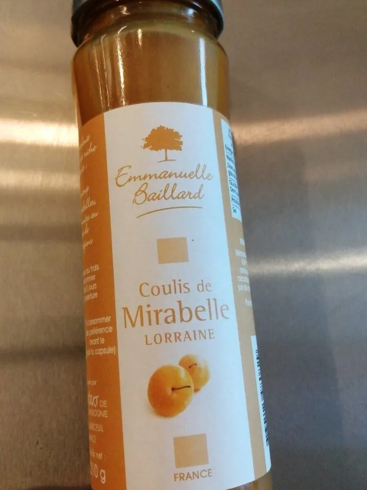 Coulis de mirabelle